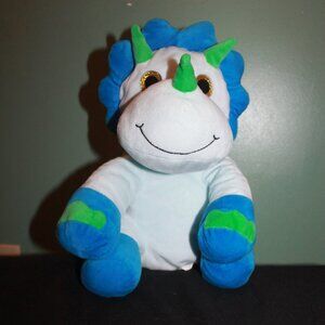 Colorful Plushies 12" White Stuffed Dinosaur Plush